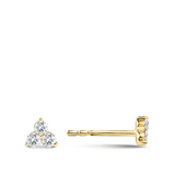 Ear Party Trinity Diamond Stud Earrings in 18ct Yellow Gold Hardy Brothers 
