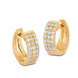 Quintessential 0.50 Carat Diamond Hoop Earrings in 18ct Yellow Gold Hardy Brothers Jewellers