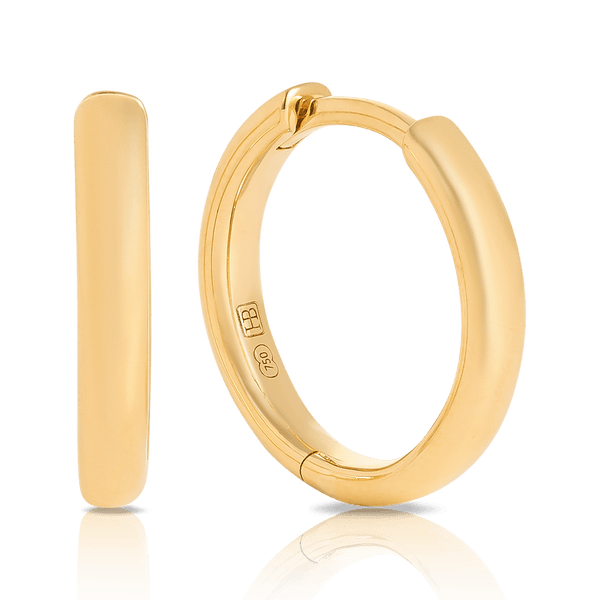 Quintessential 18ct Yellow Gold Hoop Earrings Hardy Brothers 