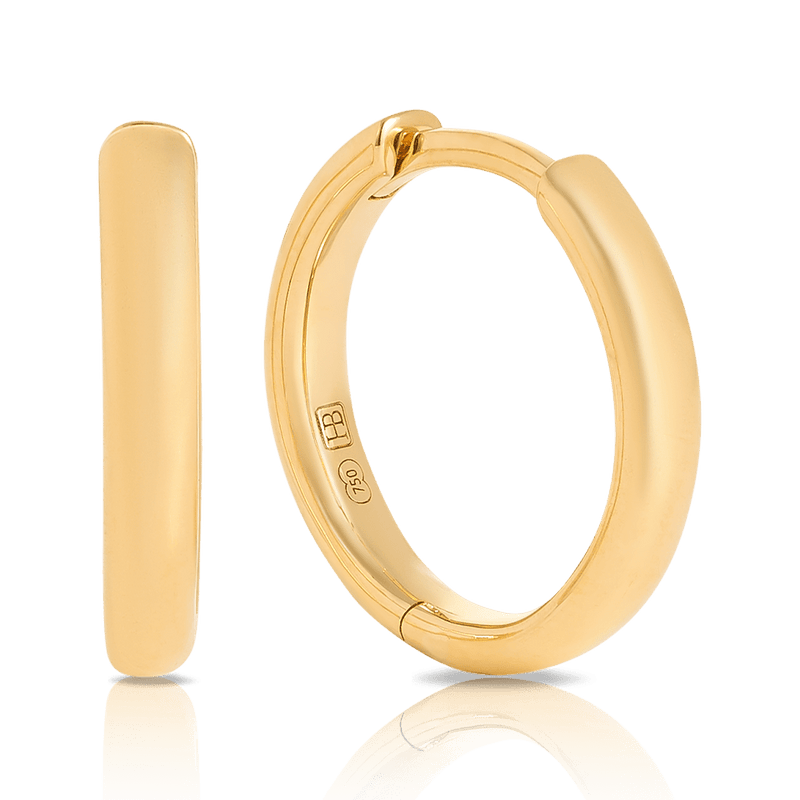 Quintessential 18ct Yellow Gold Hoop Earrings Hardy Brothers