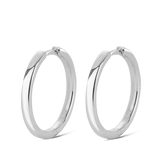 Quintessential 18ct White Gold Hoop Earrings Hardy Brothers 