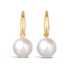 Shepherd Hook Akoya Pearl Earrings in 18ct Yellow Gold Hardy Brothers Jewellers