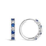 Sapphire and Diamond Earrings in 18ct White Gold Hardy Brothers 