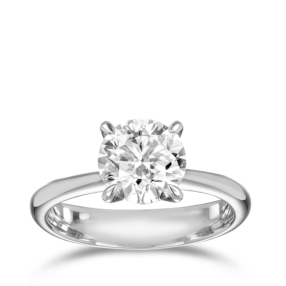 Paeonia 2.04ct Round Brilliant Cut Diamond Engagement Ring Hardy Brothers Jewellers