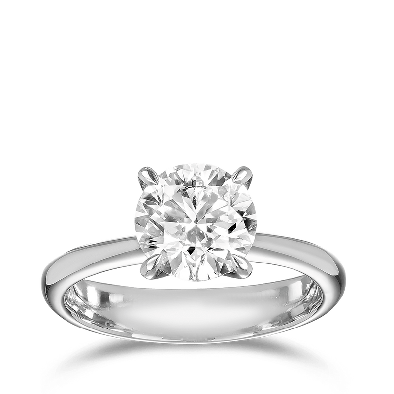 Paeonia 2.04ct Round Brilliant Cut Diamond Engagement Ring Hardy Brothers Jewellers