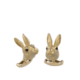 18ct Yellow Gold Hare Cufflinks Hardy Brothers Jewellers