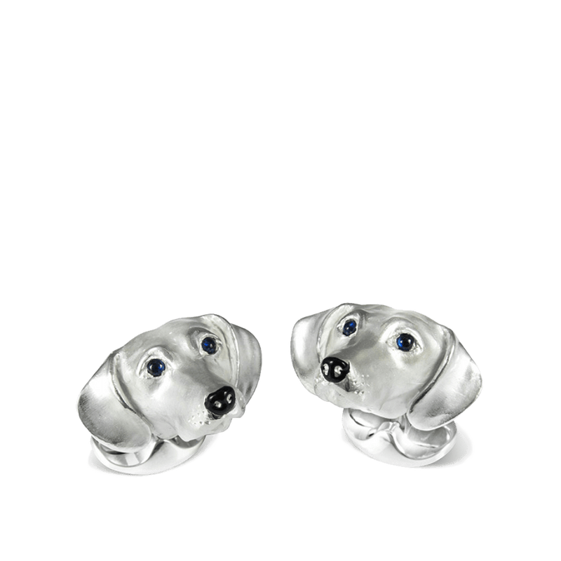 Sterling Silver Dachshund Cufflinks Hardy Brothers Jewellers