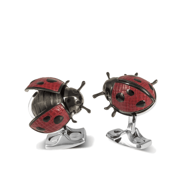 Sterling Silver Ladybird Cufflinks Hardy Brothers Jewellers
