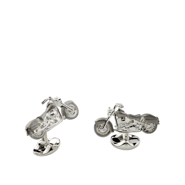 Sterling Silver Motorbike Cufflinks Hardy Brothers Jewellers
