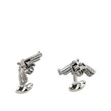 Sterling Silver Revolver Gun Cufflinks Hardy Brothers Jewellers