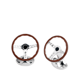 Sterling Silver Vintage Steering Wheel Cufflinks Hardy Brothers Jewellers