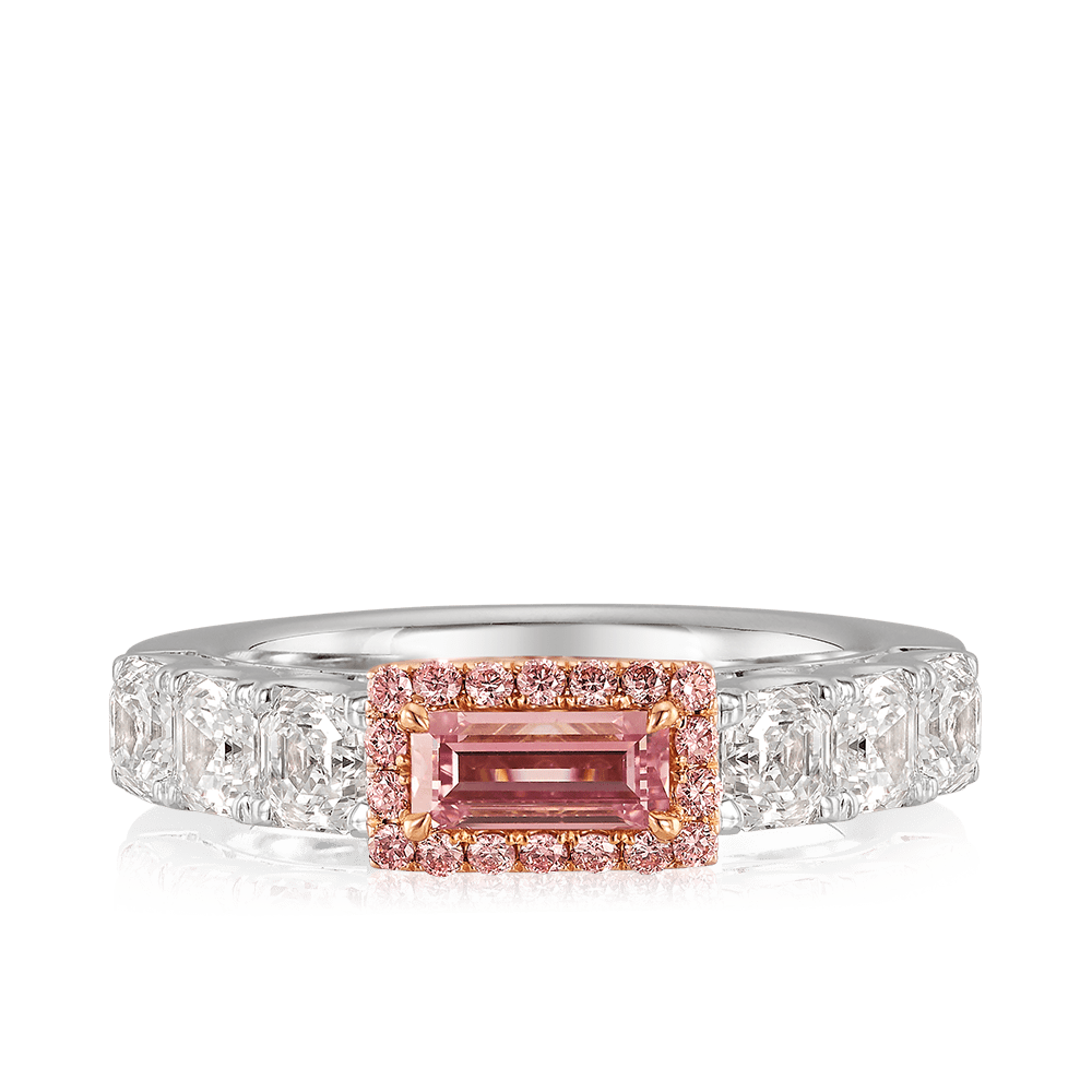 Vault 2.20 Carat Argyle Pink Diamond Ring in 18ct White Gold Hardy Brothers Jewellers 