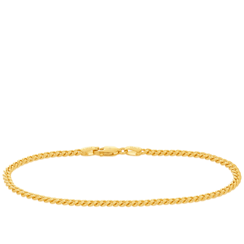 Curb Link Bracelet in 18ct Yellow Gold Hardy Brothers Jewellers 