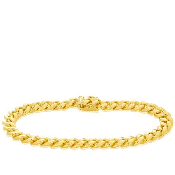 Curb Link Bracelet in 18ct Yellow Gold Hardy Brothers Jewellers