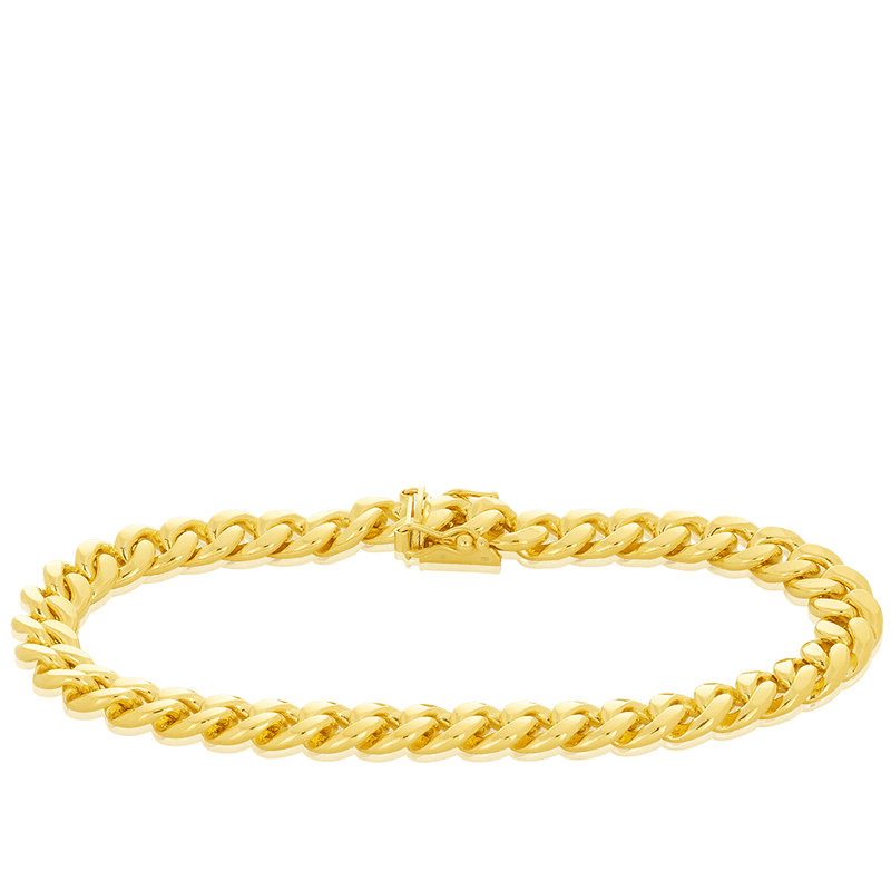 Curb Link Bracelet in 18ct Yellow Gold Hardy Brothers Jewellers