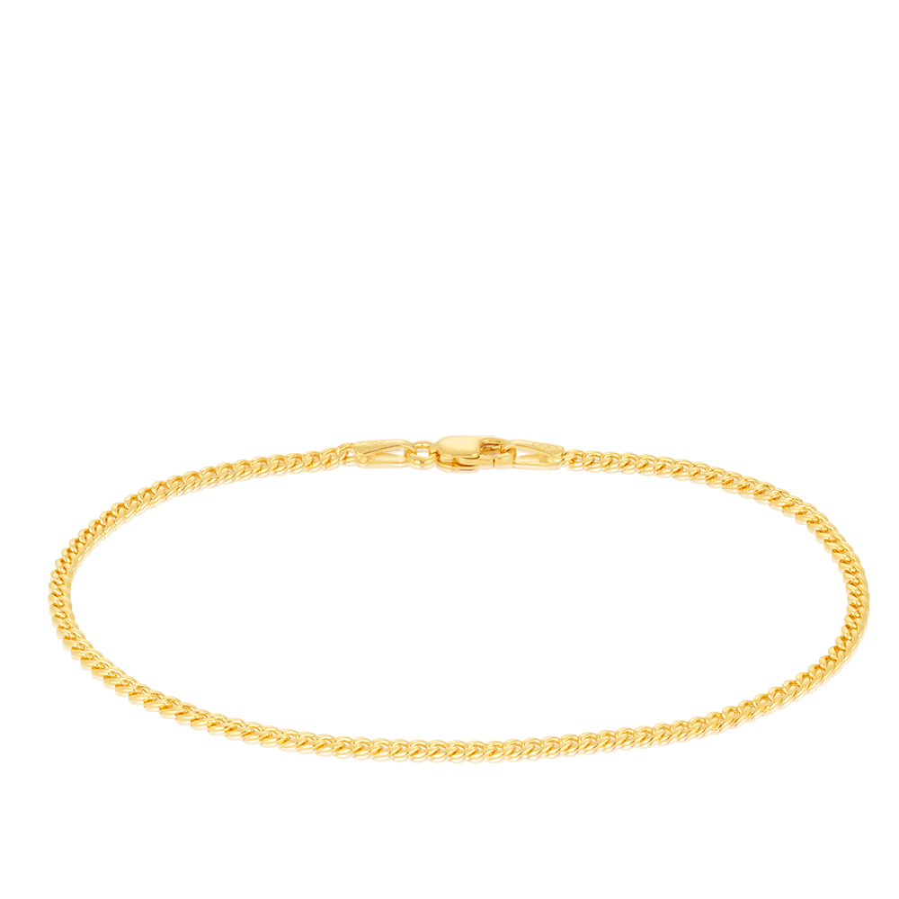 Curb Link Bracelet in 18ct Yellow Gold Hardy Brothers Jewellers 