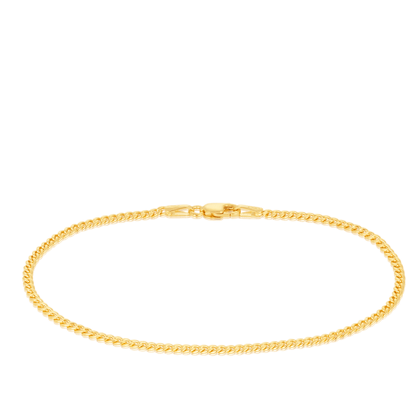 Curb Link Bracelet in 18ct Yellow Gold Hardy Brothers Jewellers 