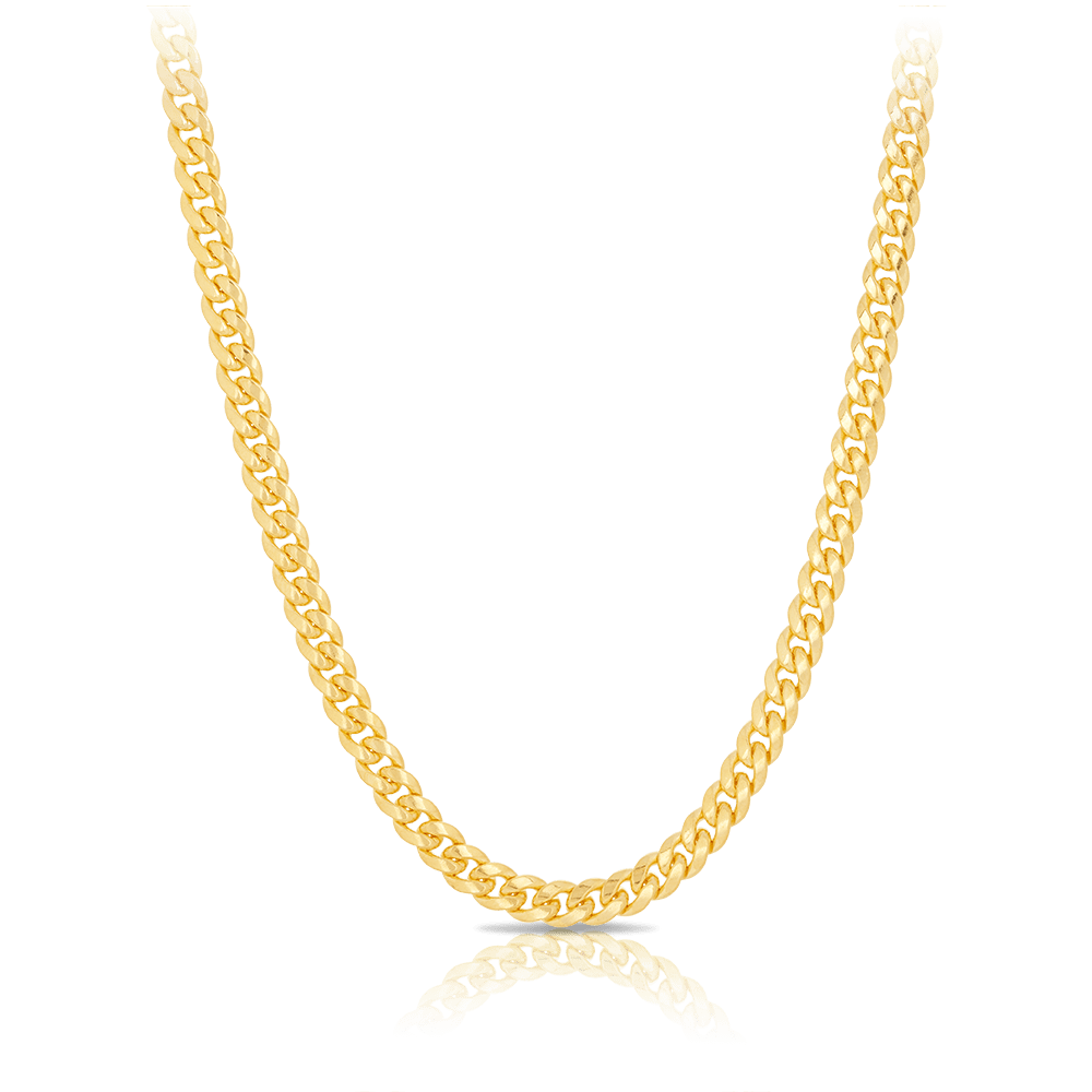 Miami Link Chain in 18ct Yellow GoldHardy Brothers Jewellers 