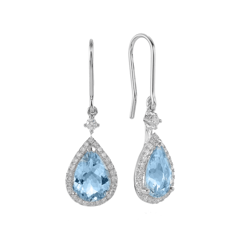 Real aquamarine earrings deals