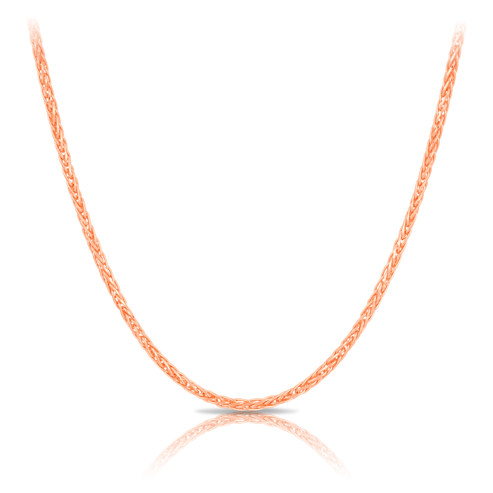 18ct Rose Gold Wheat Link Chain Hardy Brothers Jewellers