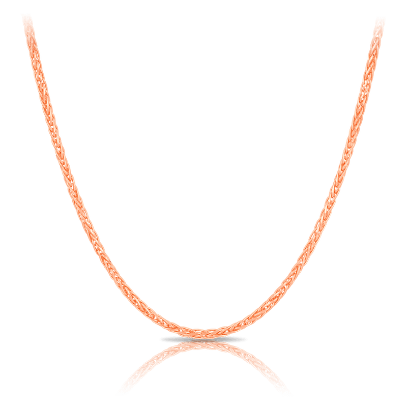 18ct Rose Gold Wheat Link Chain Hardy Brothers Jewellers