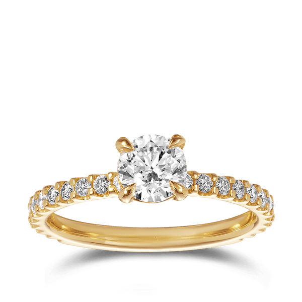 Quintessential 0.76 Carat Diamond Solitaire Engagement Ring in 18ct Yellow Gold Hardy Brothers Jewellers 