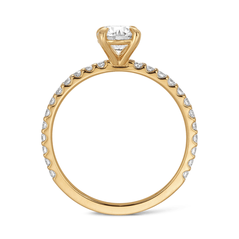 Quintessential 0.76 Carat Diamond Solitaire Engagement Ring in 18ct Yellow Gold Hardy Brothers Jewellers 