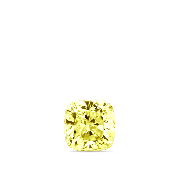 3.01 Carat Cushion Cut Yellow Diamond Hardy Brothers 