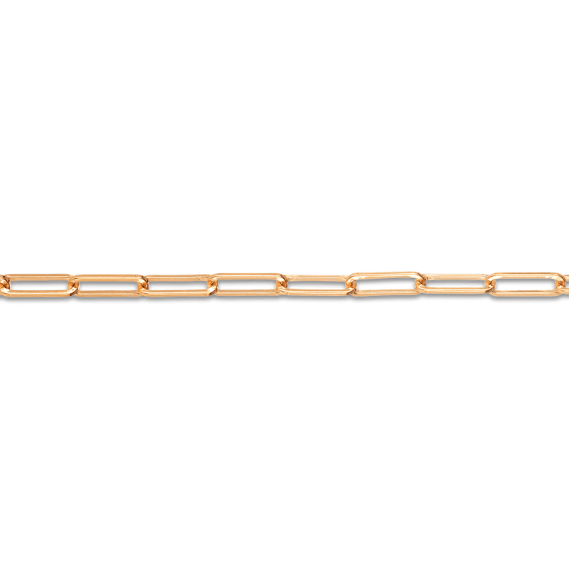 Paperclip Chain Necklace in 18ct Yellow Gold Hardy Brothers