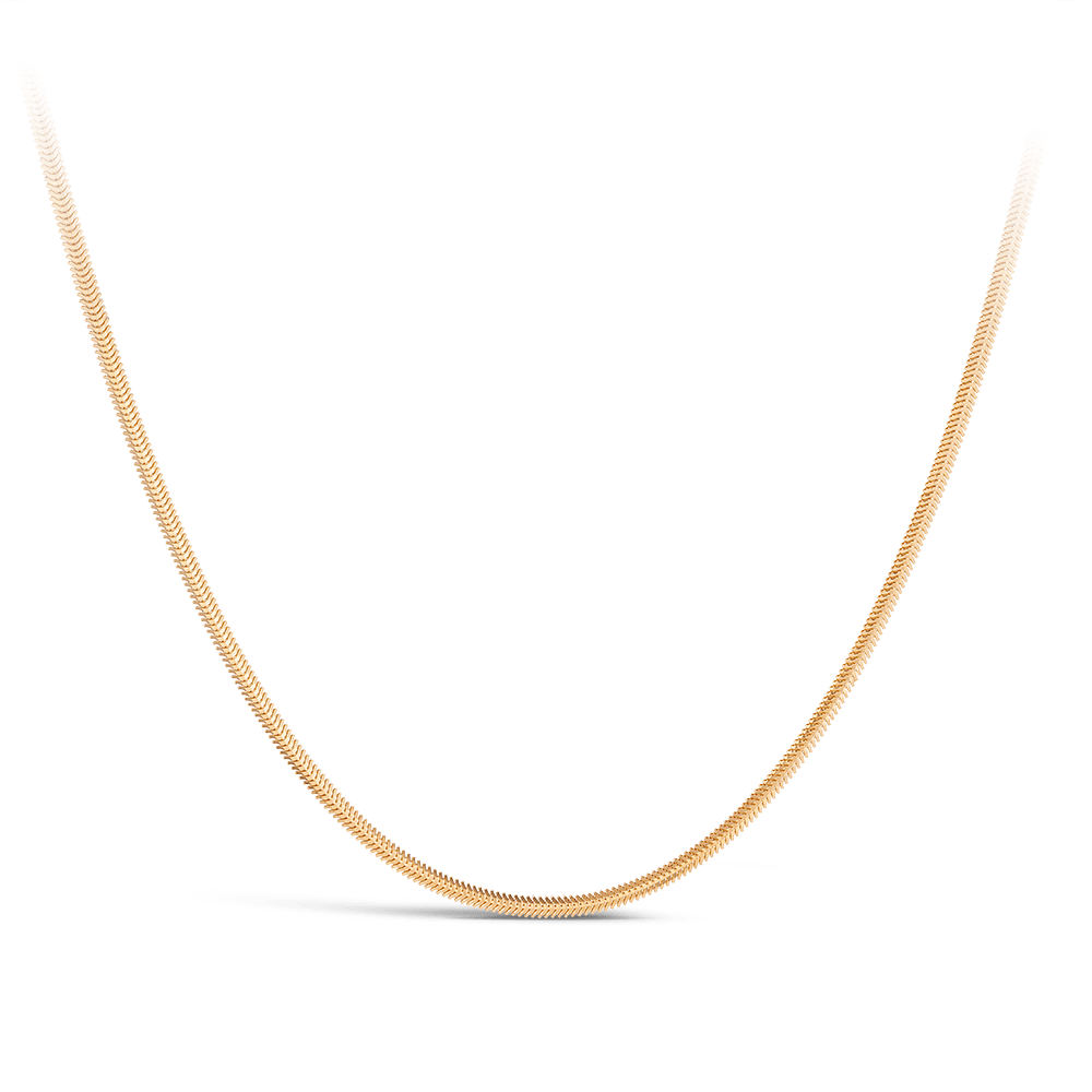 Snake Chain Necklace in 18ct Yellow Gold Hardy Brothers 