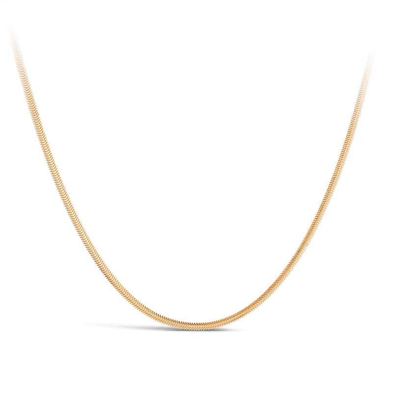 Snake Chain Necklace in 18ct Yellow Gold Hardy Brothers 