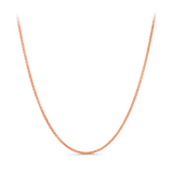Wheat Chain Necklace in 18ct Rose Gold Hardy Brothers 