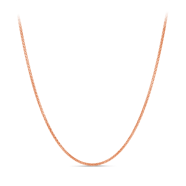 Wheat Chain Necklace in 18ct Rose Gold Hardy Brothers 