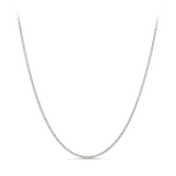 Wheat Chain Necklace in 18ct White Gold Hardy Brothers 