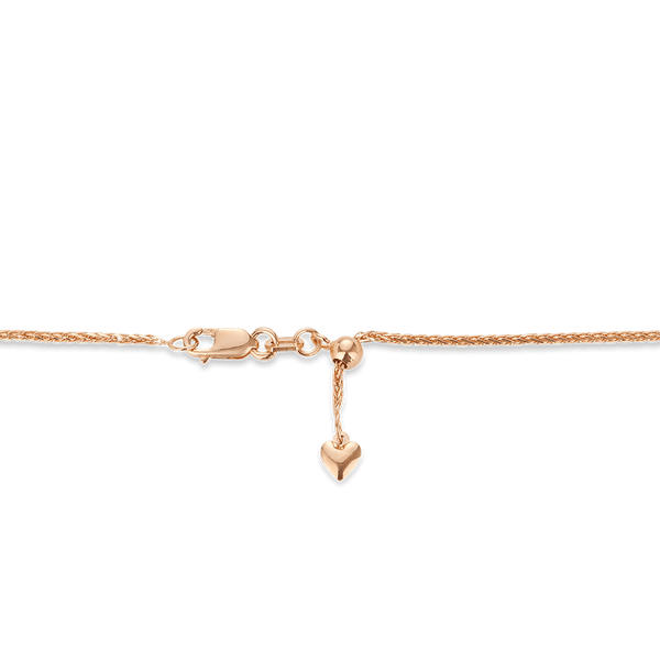 Wheat Chain Necklace in 18ct Rose Gold Hardy Brothers 