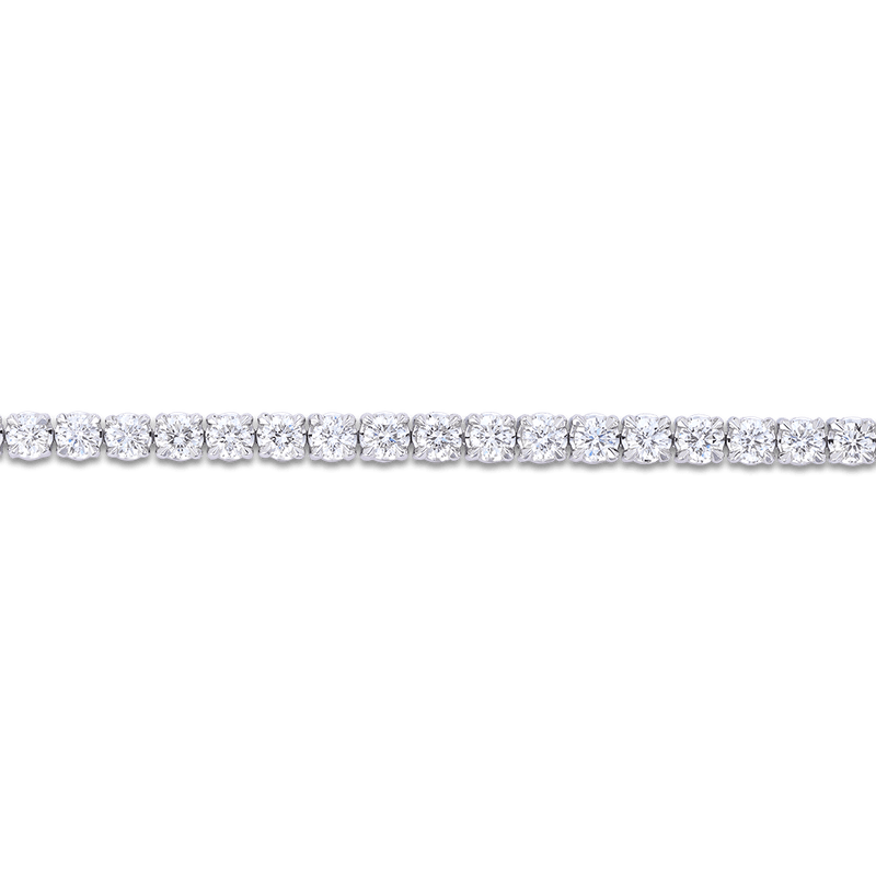 9.00 Carat Graduated Diamond Tennis Necklace in 18ct White Gold Hardy Brothers Jewellers