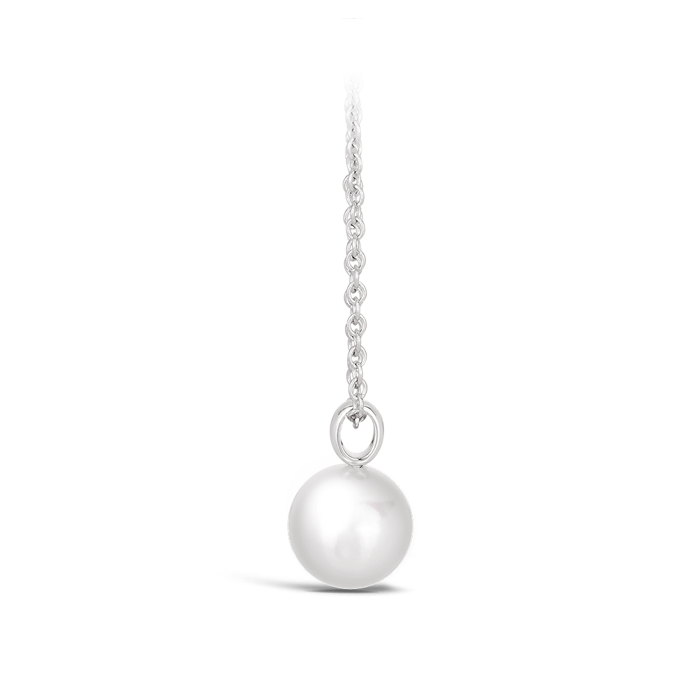 Akoya Pearl Pendant in 18ct White Gold Hardy Brothers 