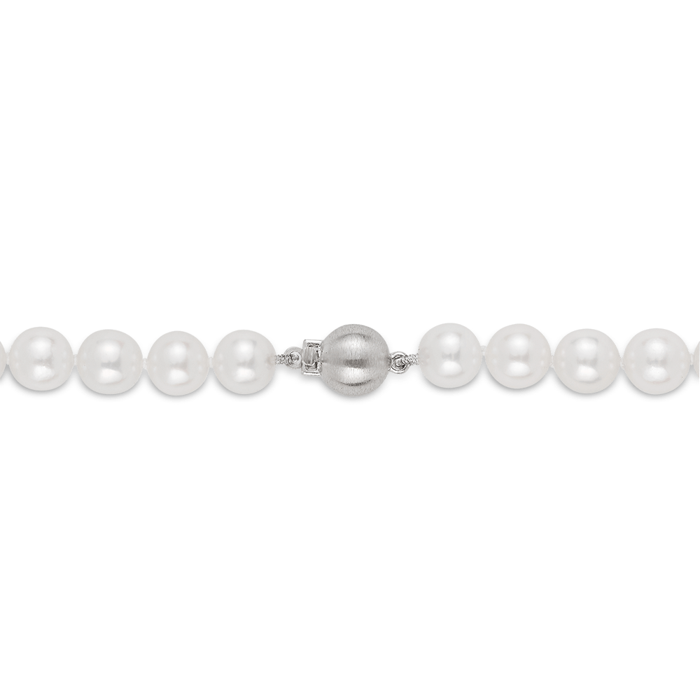 Akoya Pearl Necklace in 18ct White Gold Hardy Brothers Jewellers