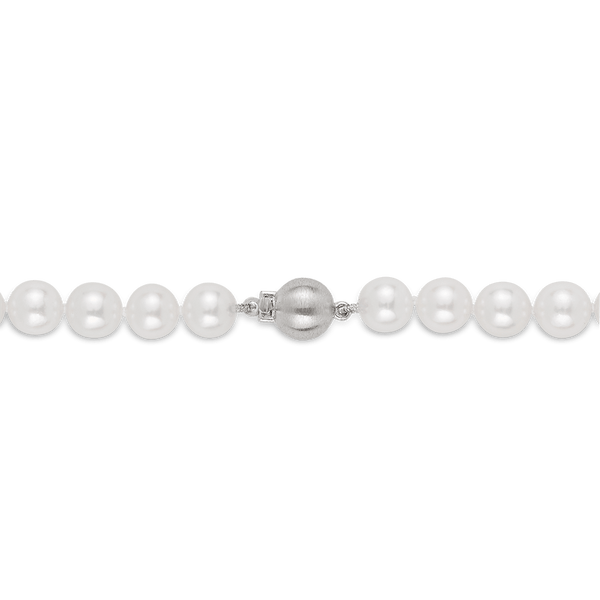 Akoya Pearl Necklace in 18ct White Gold Hardy Brothers Jewellers