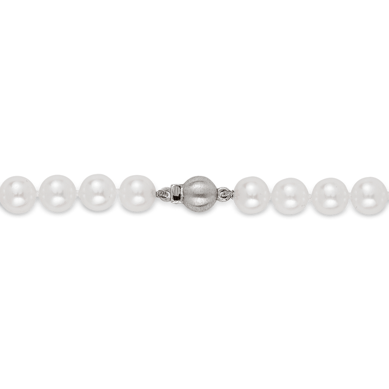 Akoya Pearl Necklace in 18ct White Gold Hardy Brothers 
