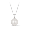 Australian South Sea Pearl Pendant in 18ct White Gold Hardy Brothers Jewellers