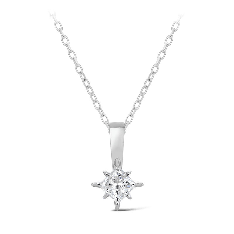 Celestial 0.50ct Princess Cut Diamond Pendant Hardy Brothers Jewellers