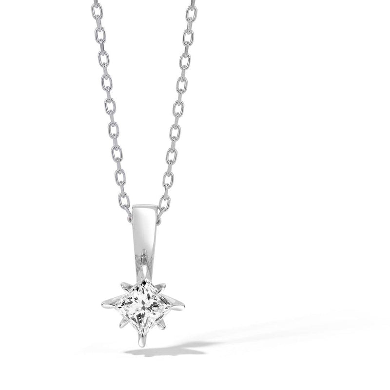 Celestial 0.50ct Princess Cut Diamond Pendant Hardy Brothers Jewellers