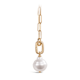 Paperclip Baroque South Sea Pearl Necklace in 18ct Yellow GoldHardy Brothers Jewellers