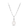 Paperclip Baroque South Sea Pearl Necklace in Silver Hardy Brothers Jewellers