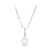 Paperclip Baroque South Sea Pearl Necklace in Silver Hardy Brothers Jewellers