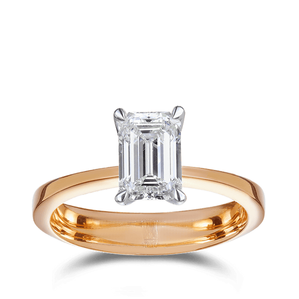 Paeonia 1.54 Carat Diamond Solitaire Engagement Ring in 18ct Rose Gold