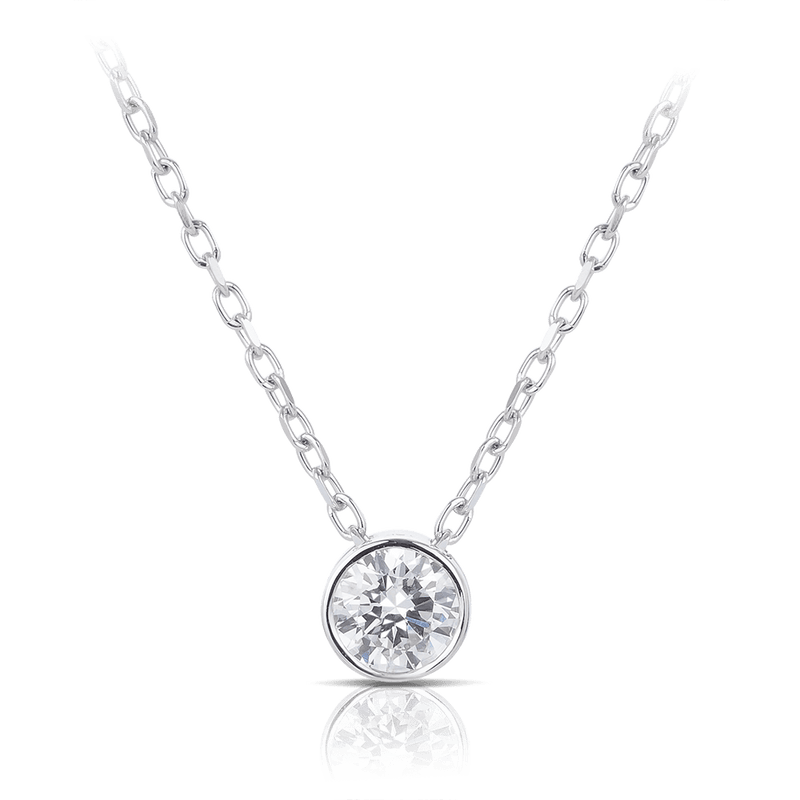 Quintessential 0.25 Carat Diamond Pendant in 18ct White Gold Hardy Brothers 