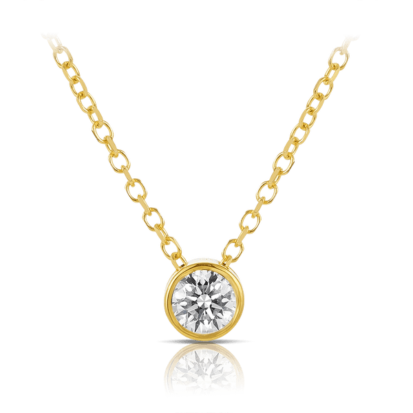 Quintessential 0.25 Carat Diamond Pendant in 18ct Yellow Gold Hardy Brothers 