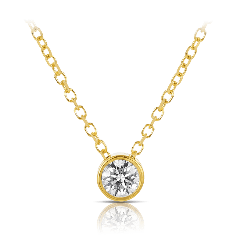 Quintessential 0.25 Carat Diamond Pendant in 18ct Yellow Gold Hardy Brothers 